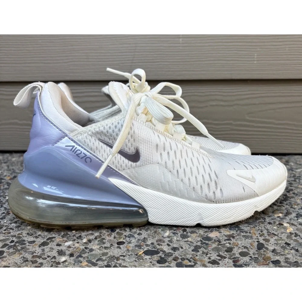 Nike Air Max 270 Sail Lavender White FB2934-100 Women's Size 8 Running Sneakers